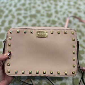 Michael Kors Blush Crossbody with Gold Accents